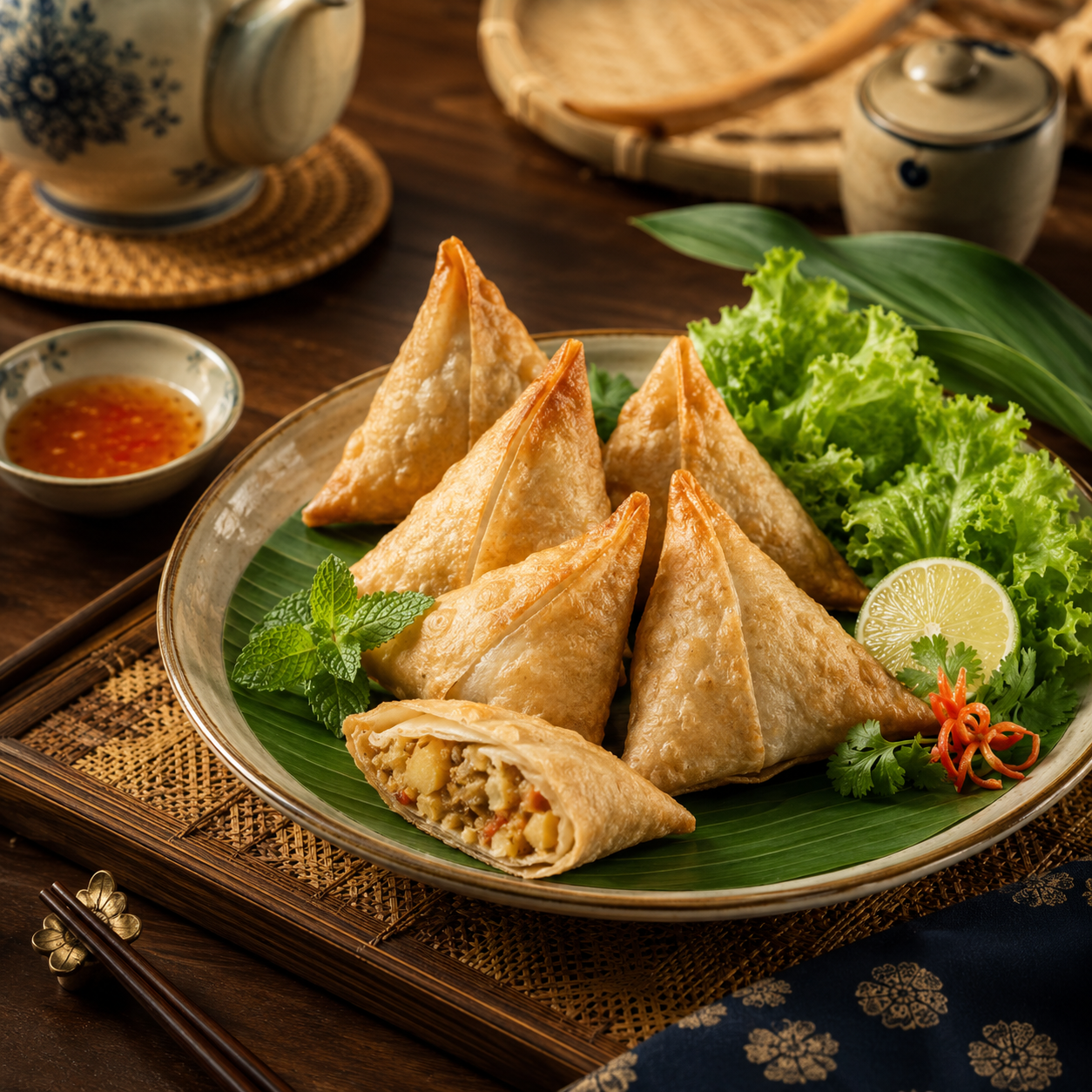 Samosa Nhân Rau Củ 